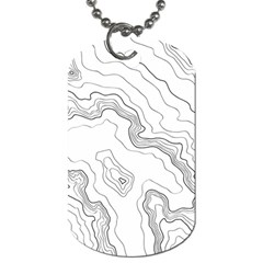 Topography Map Dog Tag (two Sides) by goljakoff