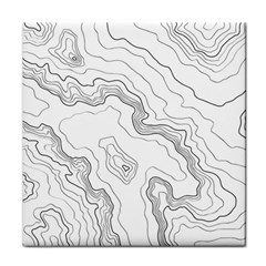Topography Map Face Towel by goljakoff