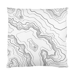 Topography Map Standard Cushion Case (two Sides) by goljakoff