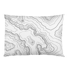Topography Map Pillow Case by goljakoff
