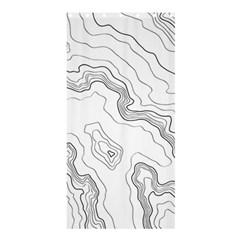 Topography Map Shower Curtain 36  X 72  (stall)  by goljakoff