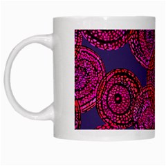 Unusual Circles  Abstraction White Mugs by SychEva