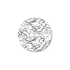 Black And White Grunge Abstract Print Golf Ball Marker by dflcprintsclothing