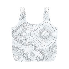 Topography Map Full Print Recycle Bag (m) by goljakoff