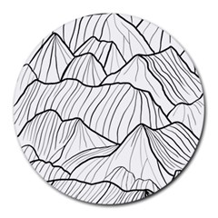 Mountains Round Mousepads by goljakoff