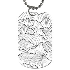 Mountains Dog Tag (two Sides) by goljakoff