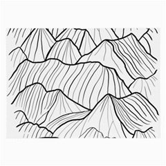 Mountains Large Glasses Cloth (2 Sides) by goljakoff