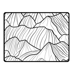 Mountains Fleece Blanket (small) by goljakoff