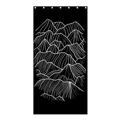 Black Mountain Shower Curtain 36  X 72  (stall)  by goljakoff