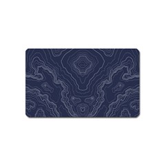 Blue Topography Magnet (name Card) by goljakoff