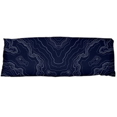 Blue Topography Body Pillow Case (dakimakura) by goljakoff