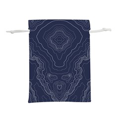 Blue Topography Lightweight Drawstring Pouch (l) by goljakoff