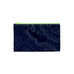 Topography Map Cosmetic Bag (xs) by goljakoff