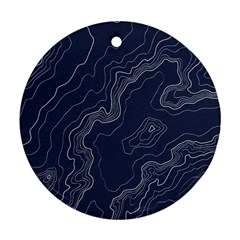 Topography Map Ornament (round) by goljakoff