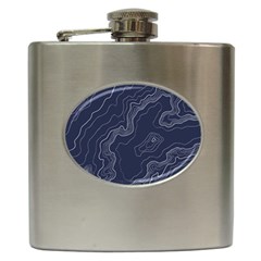 Topography Map Hip Flask (6 Oz) by goljakoff