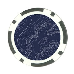 Topography Map Poker Chip Card Guard by goljakoff