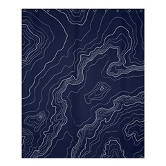 Topography Map Shower Curtain 60  X 72  (medium)  by goljakoff
