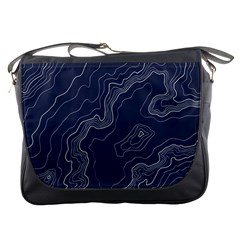 Topography Map Messenger Bag by goljakoff