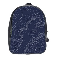 Topography Map School Bag (xl) by goljakoff