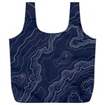 Topography map Full Print Recycle Bag (XL) Front