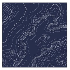 Topography Map Large Satin Scarf (square) by goljakoff