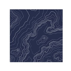 Topography Map Small Satin Scarf (square) by goljakoff