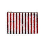Red stripes Cosmetic Bag (Medium) Front