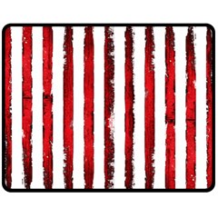 Red Stripes Fleece Blanket (medium)  by goljakoff