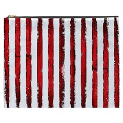 Red Stripes Cosmetic Bag (xxxl) by goljakoff