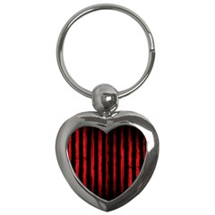 Red Lines Key Chain (heart) by goljakoff