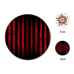 Red Lines Playing Cards Single Design (round) by goljakoff