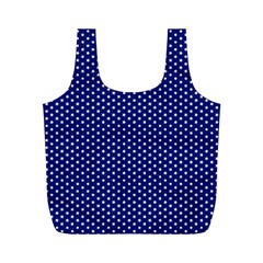 Stars Blue Ink Full Print Recycle Bag (m) by goljakoff