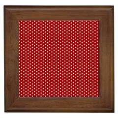 Stars Red Ink Framed Tile by goljakoff
