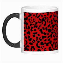 Red And Black Leopard Spots, Animal Fur Morph Mugs by Casemiro