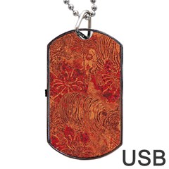 Animalprintfnl1 Dog Tag USB Flash (Two Sides)