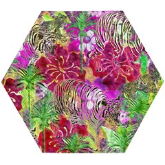 Jungle Love Wooden Puzzle Hexagon by PollyParadise