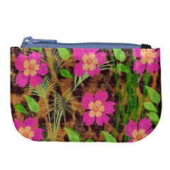 Jungle Floral Large Coin Purse by PollyParadise