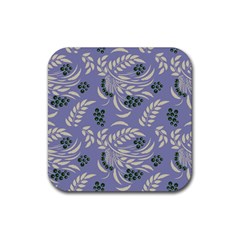 Folk floral pattern. Abstract flowers surface design. Seamless pattern Rubber Coaster (Square) 