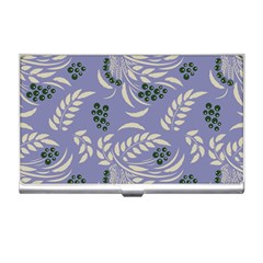 Folk floral pattern. Abstract flowers surface design. Seamless pattern Business Card Holder