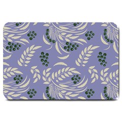 Folk floral pattern. Abstract flowers surface design. Seamless pattern Large Doormat 