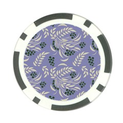 Folk floral pattern. Abstract flowers surface design. Seamless pattern Poker Chip Card Guard