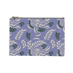 Folk floral pattern. Abstract flowers surface design. Seamless pattern Cosmetic Bag (Large)