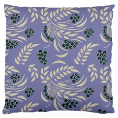 Folk floral pattern. Abstract flowers surface design. Seamless pattern Large Cushion Case (One Side)