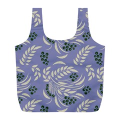 Folk floral pattern. Abstract flowers surface design. Seamless pattern Full Print Recycle Bag (L)