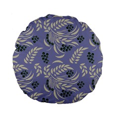 Folk floral pattern. Abstract flowers surface design. Seamless pattern Standard 15  Premium Flano Round Cushions