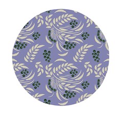 Folk floral pattern. Abstract flowers surface design. Seamless pattern Mini Round Pill Box