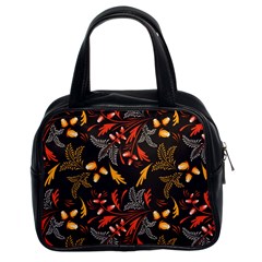 Folk Floral Pattern  Abstract Flowers Surface Design  Seamless Pattern Classic Handbag (two Sides) by Eskimos