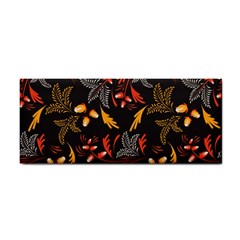 Folk Floral Pattern  Abstract Flowers Surface Design  Seamless Pattern Hand Towel by Eskimos