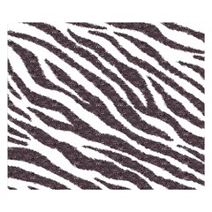 Zebra Double Sided Flano Blanket (small)  by PollyParadise