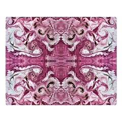 Rosa Antico Repeats Double Sided Flano Blanket (large)  by kaleidomarblingart